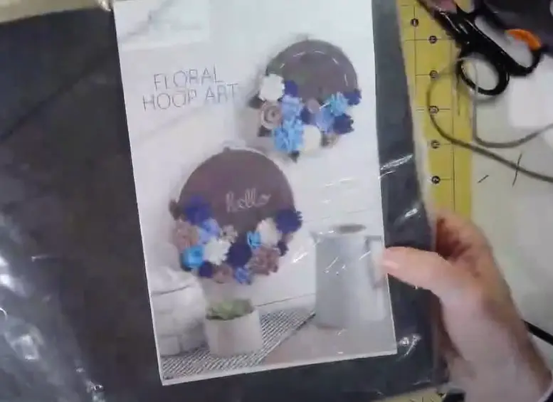 craft kit - floral hoop art