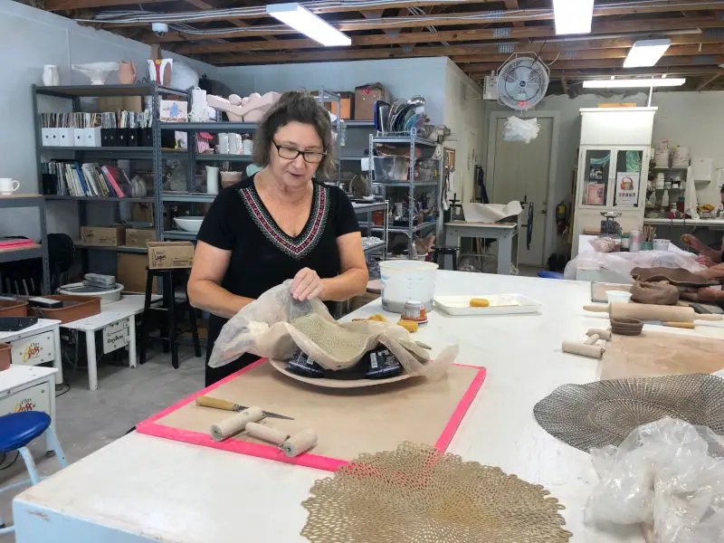 Clay studio at Coastal Arts Centre