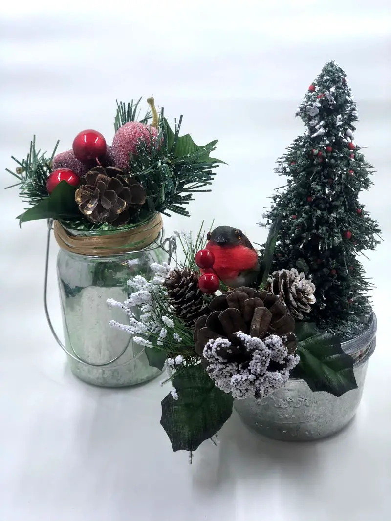 DIY Christmas Mercury Glass