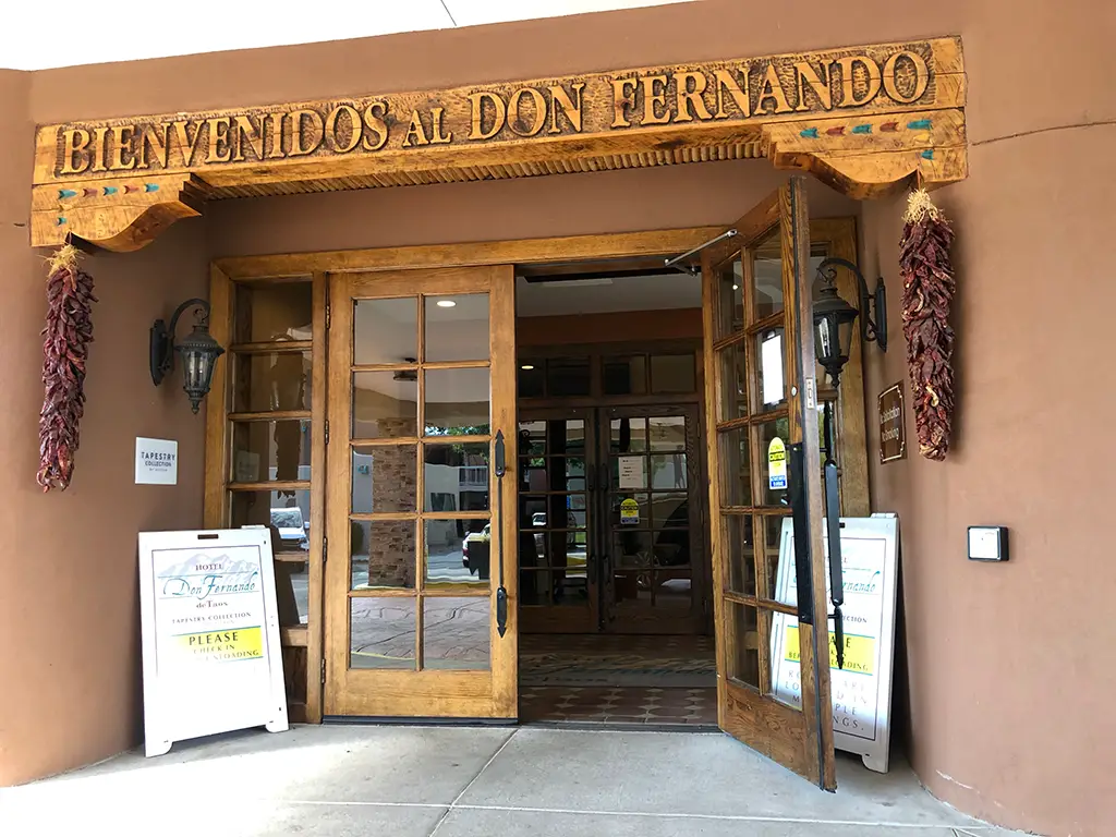 entrance Don Fernando hotel entrance Don Fernando hotel