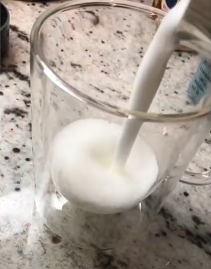 froth for latte - regular milk