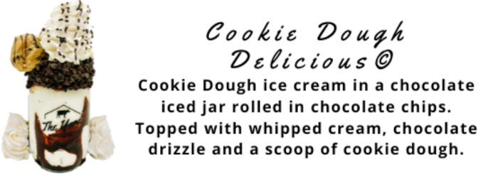 cookie dough delicious menu item