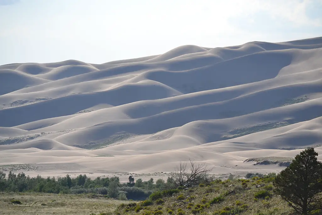 great sand dunes from a distance