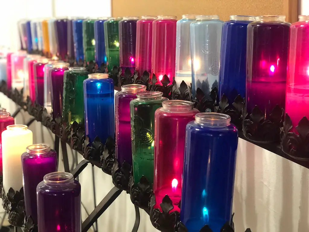 Colorful Glass Candles