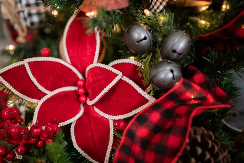 rustic-red-poinsettia-christmas-tree-flower rustic red tree
