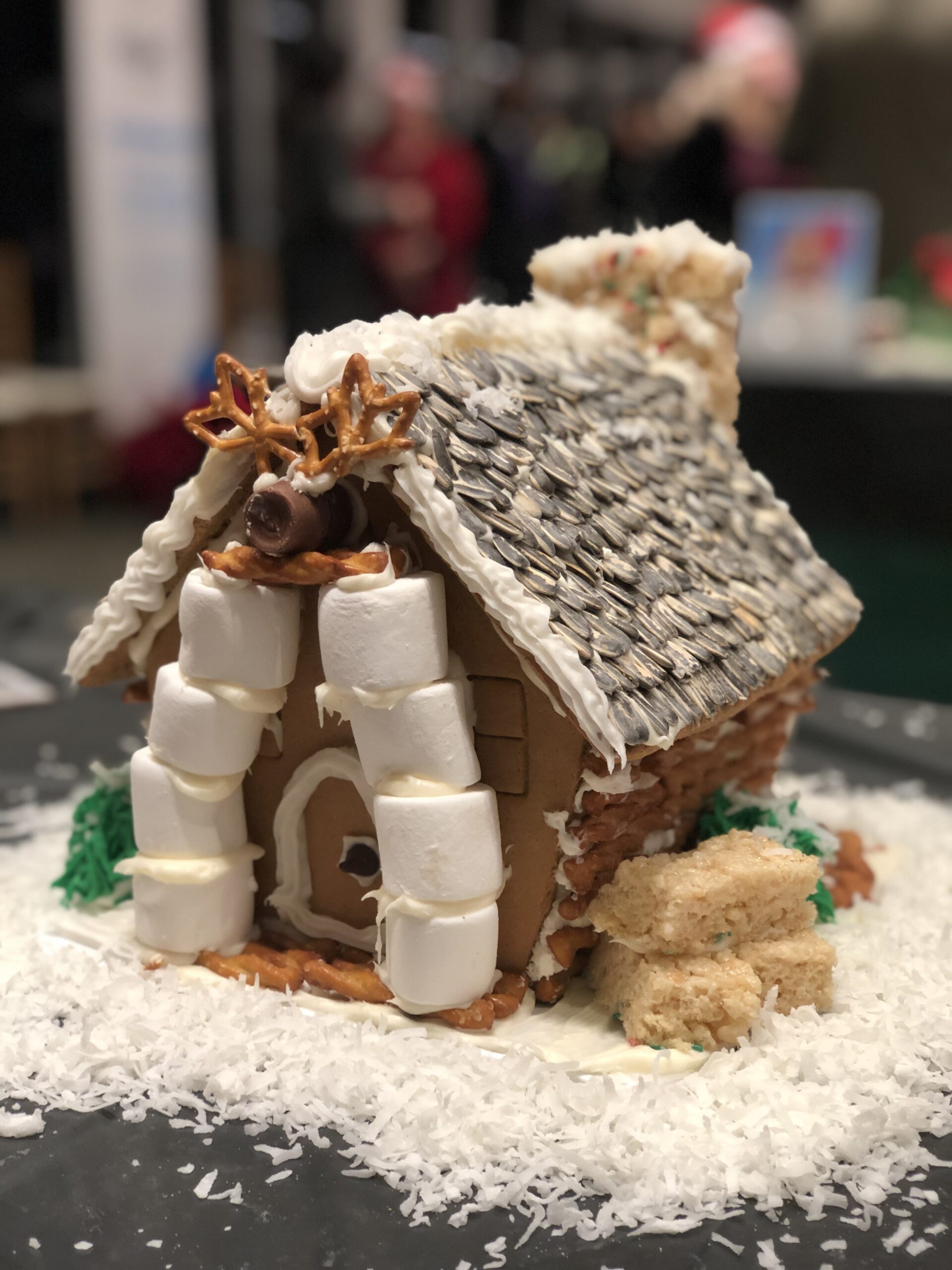 Yellowstone gingerbread house front view