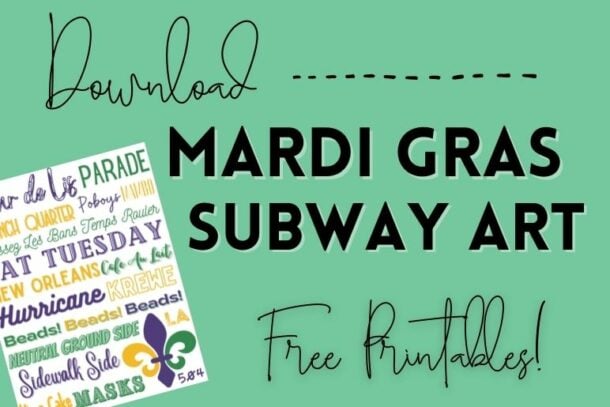 Mardi Gras Subway Art