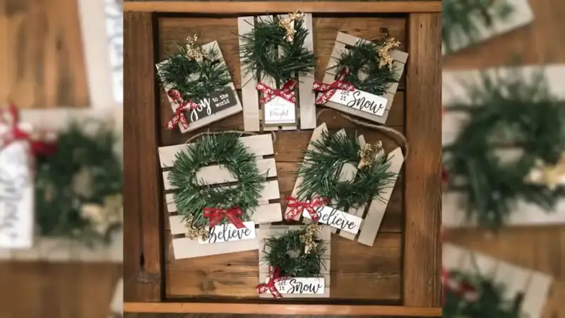 mini wreath craft