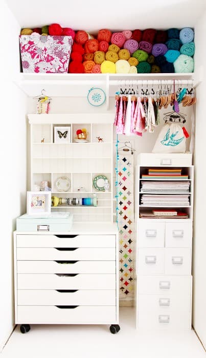 Closet Craft Space Debee Campos craft storage - Closet Craft Space Debee Campos