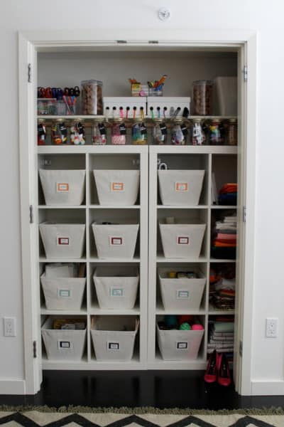 craft storage by Encinitas Closet Designers and Professional Organizers