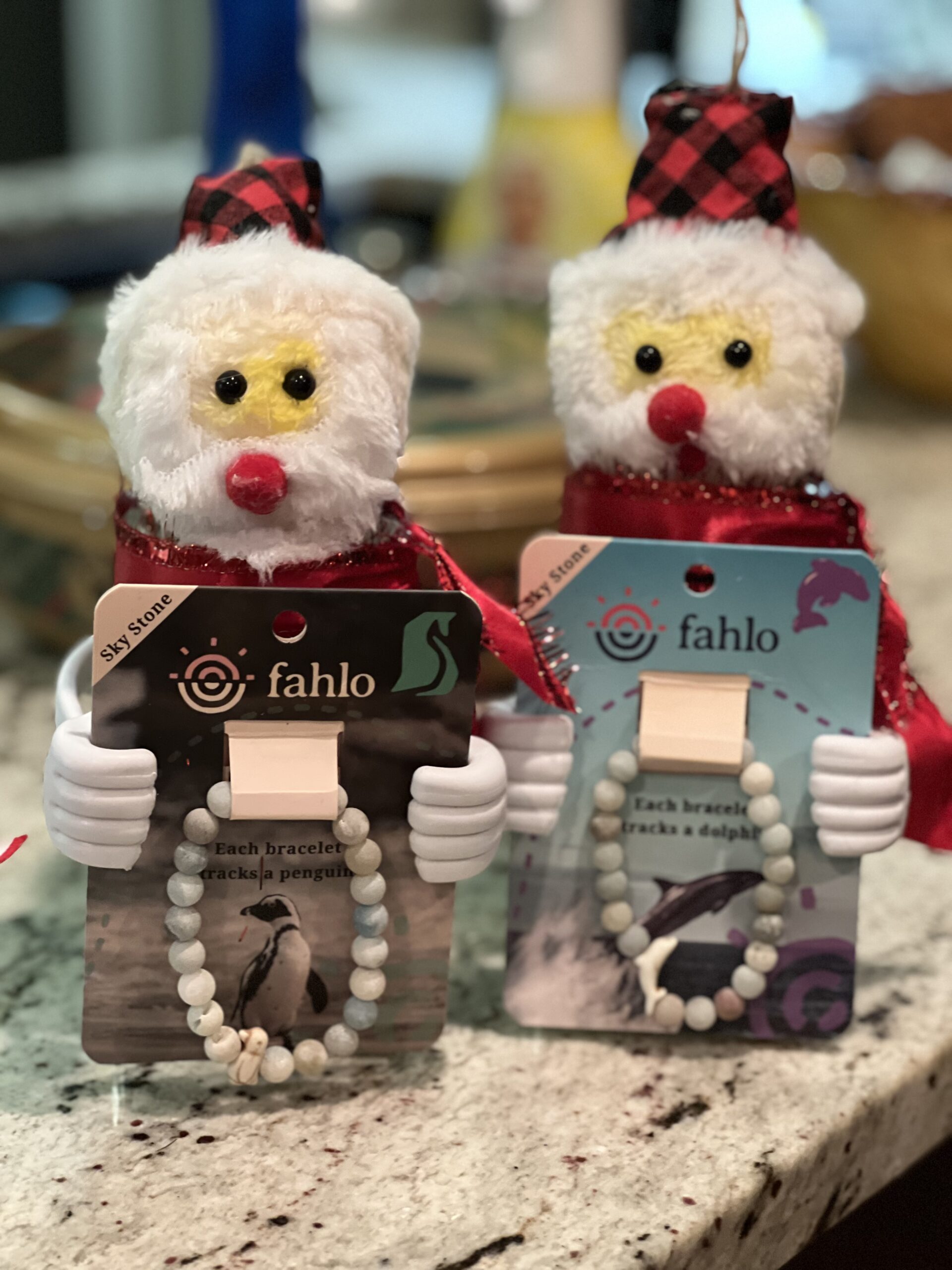 santa gift holders bracelets for teen girls easy Christmas jewelry gift idea